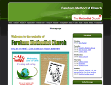 Tablet Screenshot of farehammethodist.org.uk